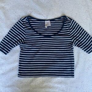 Blue & White Striped Shirt